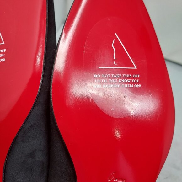 CHRISTIAN LOUBOUTIN Black Dandelion Strass Suede Logo Loafer - Picture 10 of 11